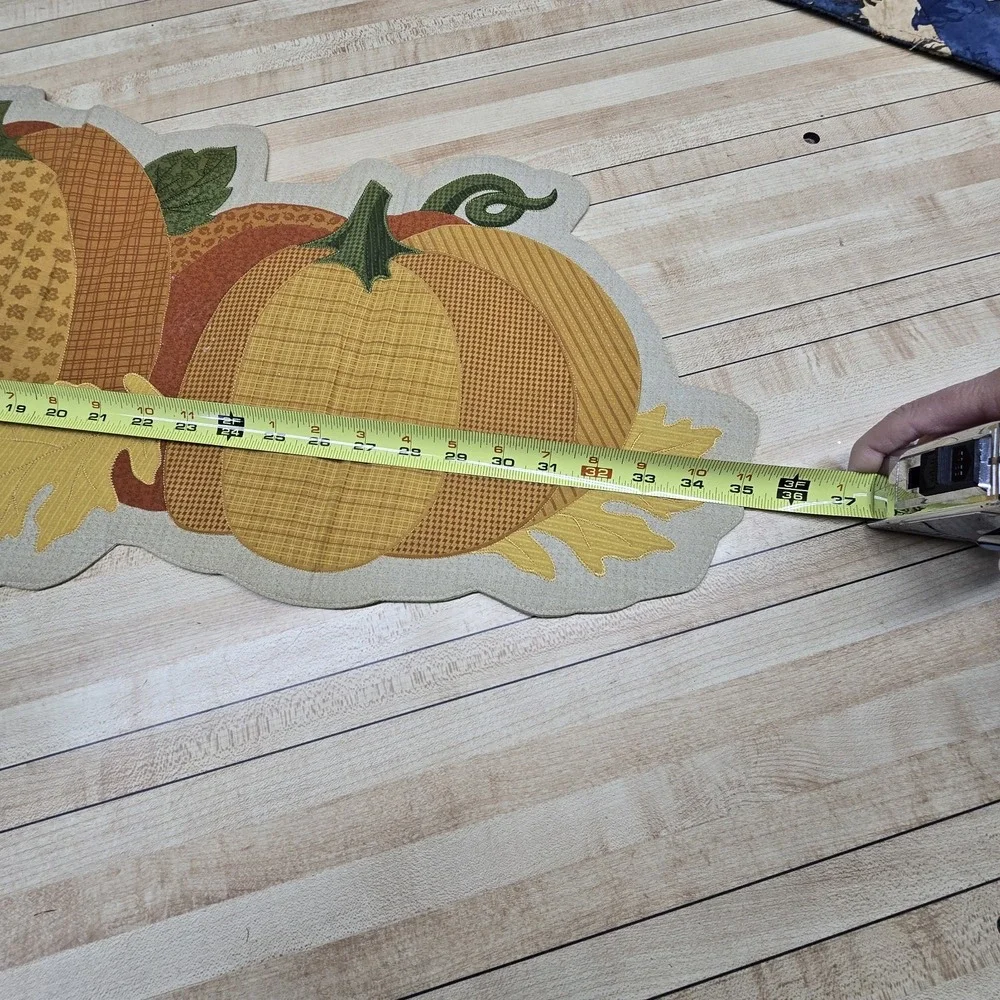 Harvest Fall Pumpkins Table Runner 14.5